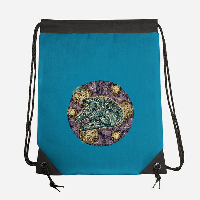 Travel To The Stars-None-Drawstring-Bag-glitchygorilla