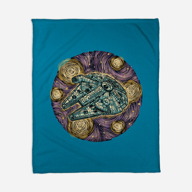 Travel To The Stars-None-Fleece-Blanket-glitchygorilla