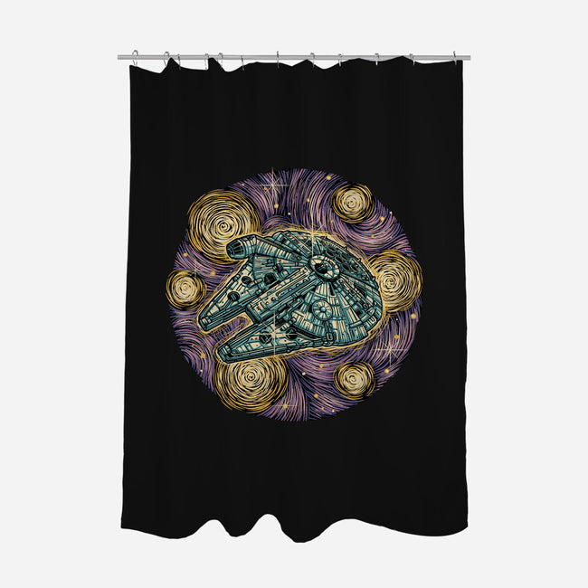 Travel To The Stars-None-Polyester-Shower Curtain-glitchygorilla