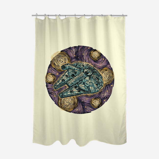 Travel To The Stars-None-Polyester-Shower Curtain-glitchygorilla