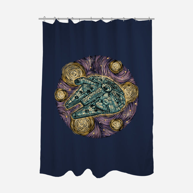 Travel To The Stars-None-Polyester-Shower Curtain-glitchygorilla