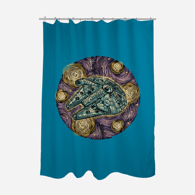 Travel To The Stars-None-Polyester-Shower Curtain-glitchygorilla