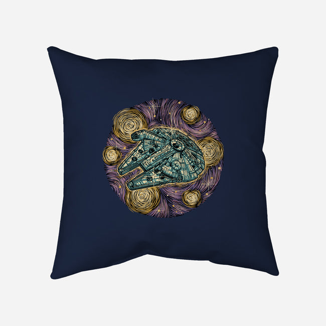 Travel To The Stars-None-Removable Cover w Insert-Throw Pillow-glitchygorilla