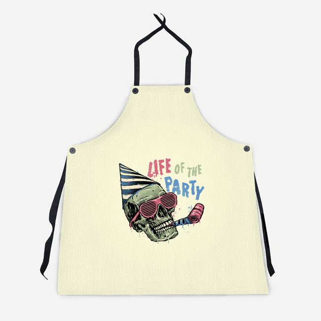 Life Of The Party-Unisex-Kitchen-Apron-glitchygorilla