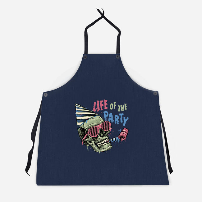 Life Of The Party-Unisex-Kitchen-Apron-glitchygorilla