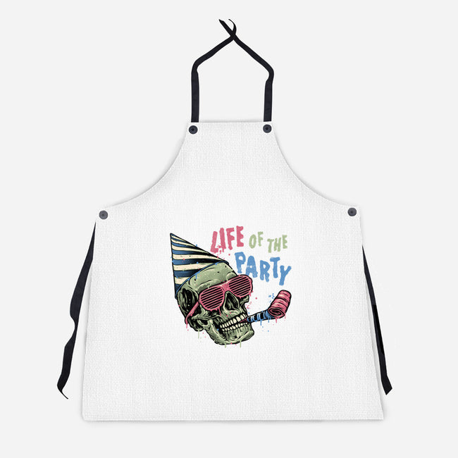 Life Of The Party-Unisex-Kitchen-Apron-glitchygorilla