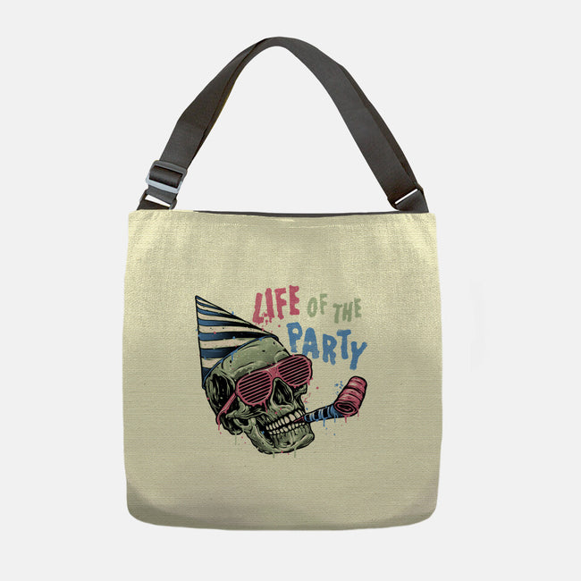 Life Of The Party-None-Adjustable Tote-Bag-glitchygorilla