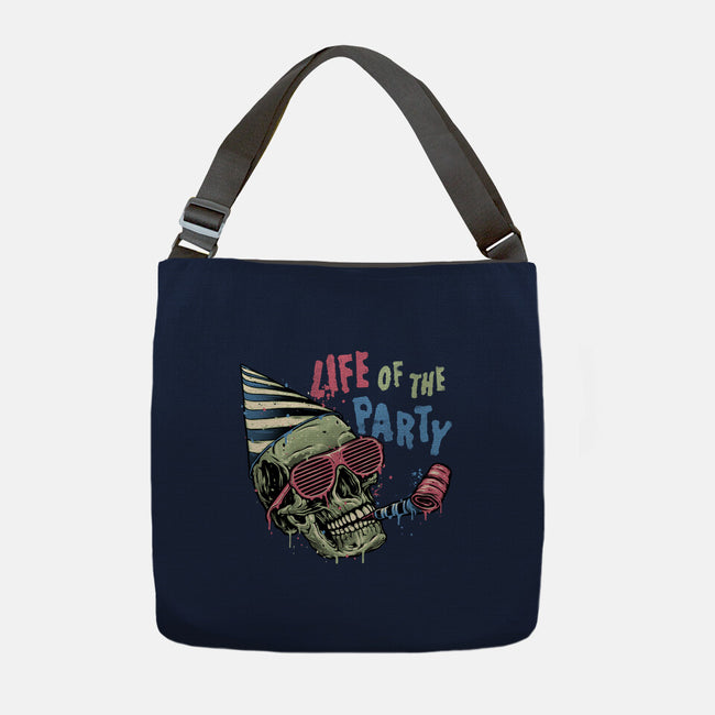 Life Of The Party-None-Adjustable Tote-Bag-glitchygorilla