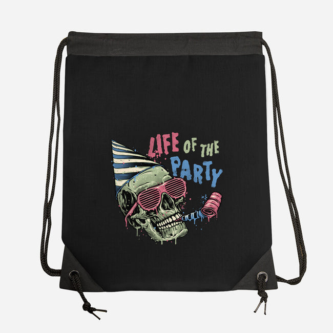 Life Of The Party-None-Drawstring-Bag-glitchygorilla
