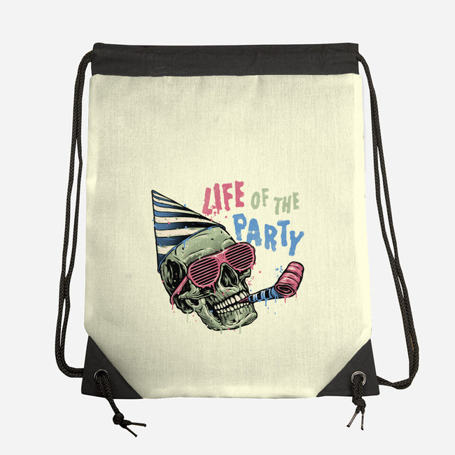 Life Of The Party-None-Drawstring-Bag-glitchygorilla