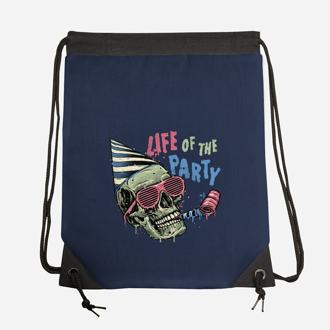 Life Of The Party-None-Drawstring-Bag-glitchygorilla