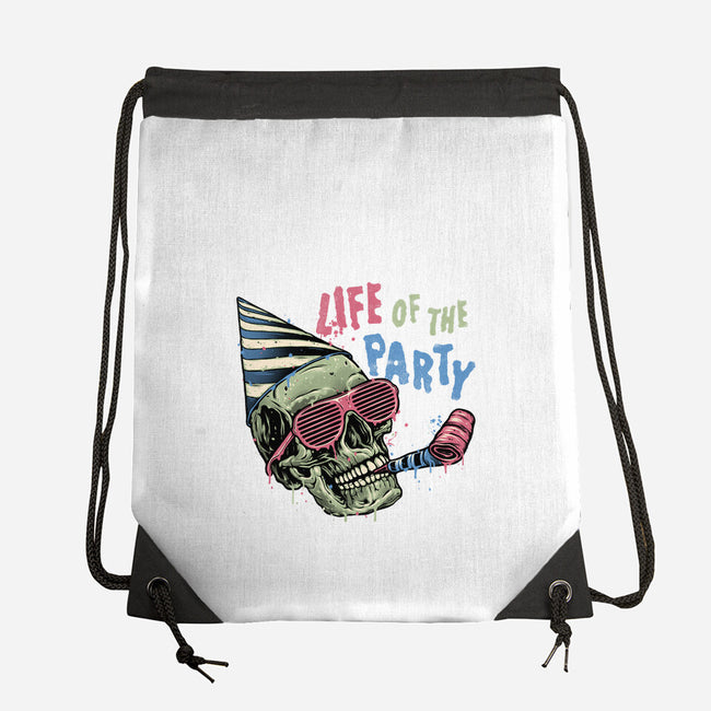 Life Of The Party-None-Drawstring-Bag-glitchygorilla
