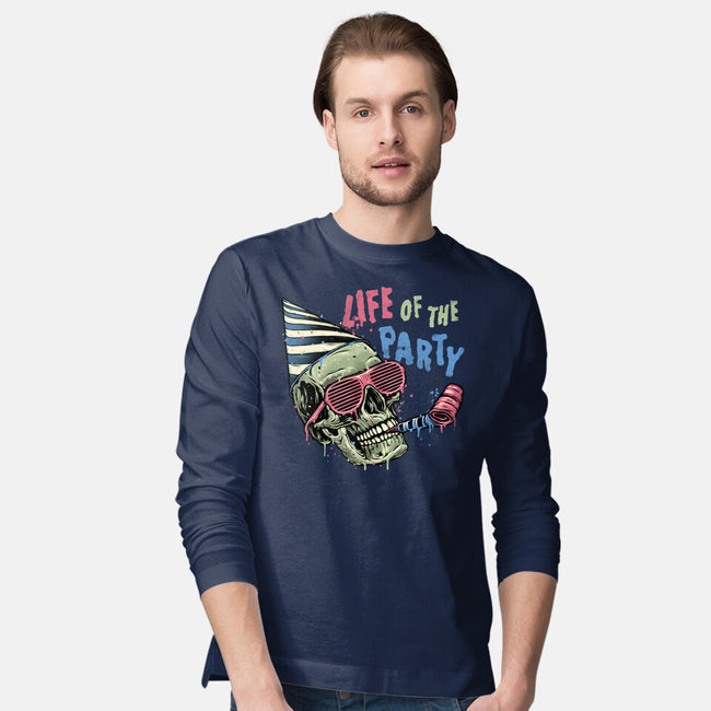 Life Of The Party-Mens-Long Sleeved-Tee-glitchygorilla