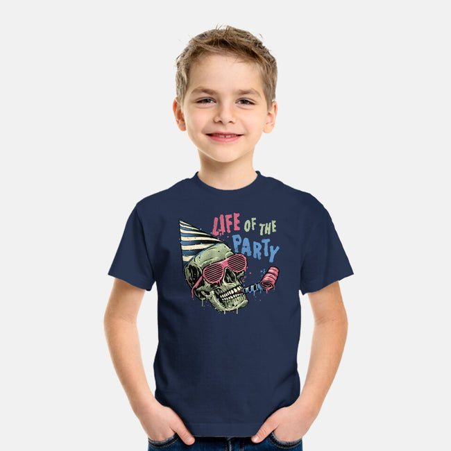 Life Of The Party-Youth-Basic-Tee-glitchygorilla