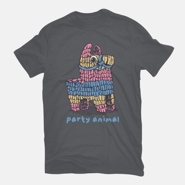 Party Animal-Mens-Heavyweight-Tee-glitchygorilla