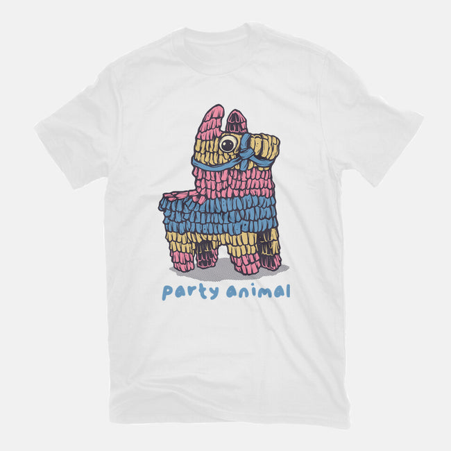 Party Animal-Womens-Fitted-Tee-glitchygorilla