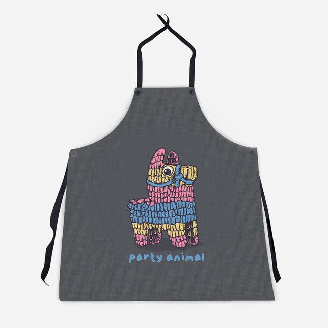 Party Animal-Unisex-Kitchen-Apron-glitchygorilla