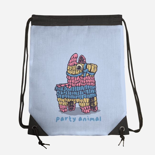 Party Animal-None-Drawstring-Bag-glitchygorilla