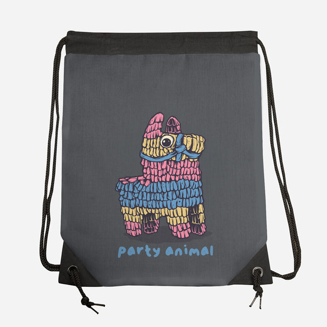 Party Animal-None-Drawstring-Bag-glitchygorilla
