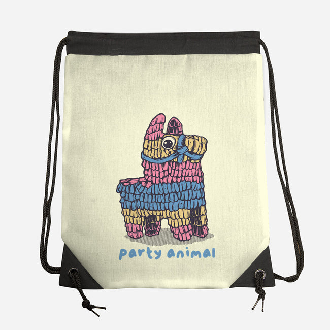 Party Animal-None-Drawstring-Bag-glitchygorilla