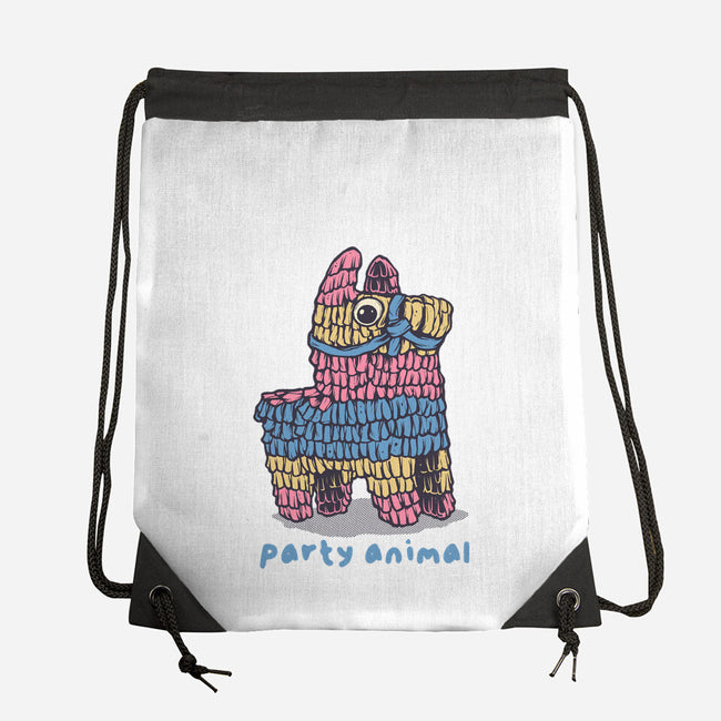 Party Animal-None-Drawstring-Bag-glitchygorilla