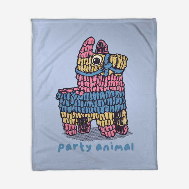 Party Animal-None-Fleece-Blanket-glitchygorilla