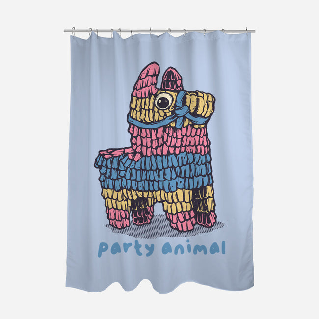Party Animal-None-Polyester-Shower Curtain-glitchygorilla