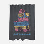 Party Animal-None-Polyester-Shower Curtain-glitchygorilla