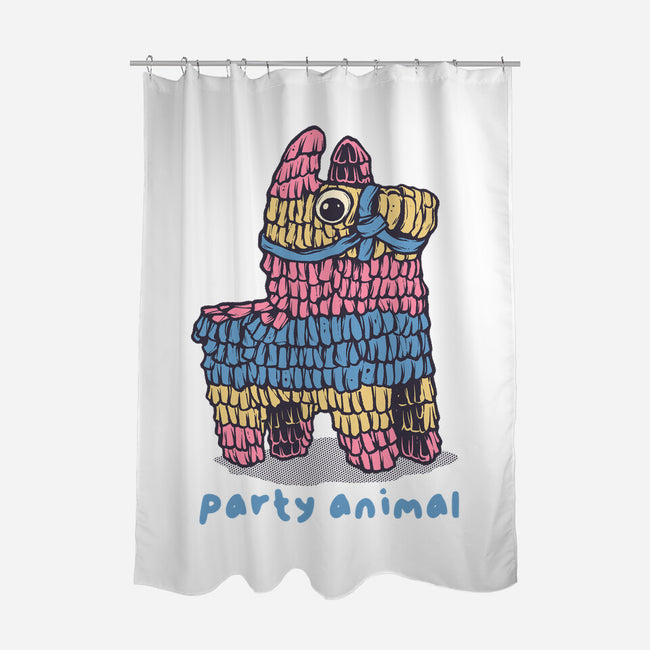 Party Animal-None-Polyester-Shower Curtain-glitchygorilla