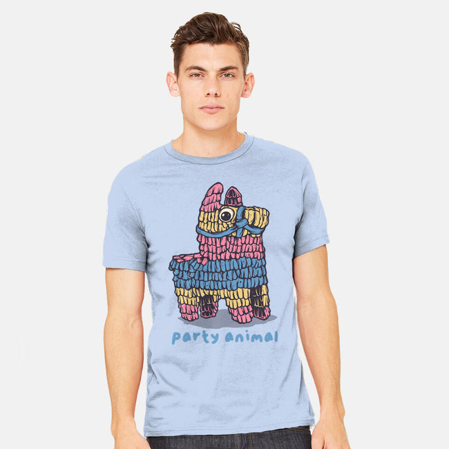 Party Animal-Mens-Heavyweight-Tee-glitchygorilla