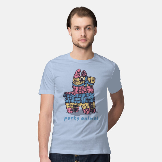 Party Animal-Mens-Premium-Tee-glitchygorilla