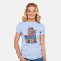 Party Animal-Womens-Fitted-Tee-glitchygorilla