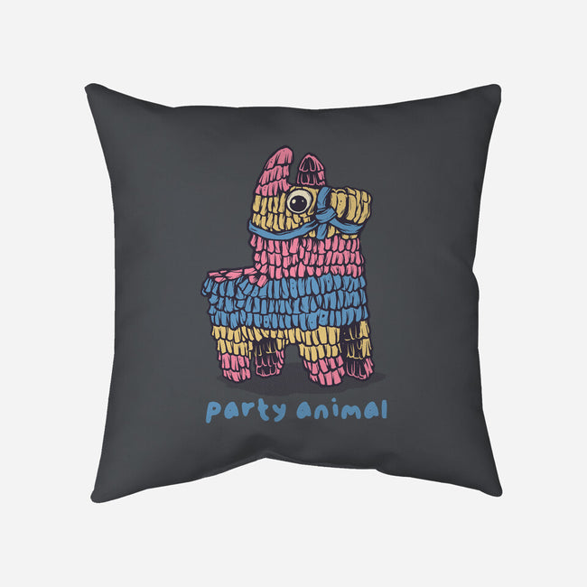 Party Animal-None-Removable Cover w Insert-Throw Pillow-glitchygorilla