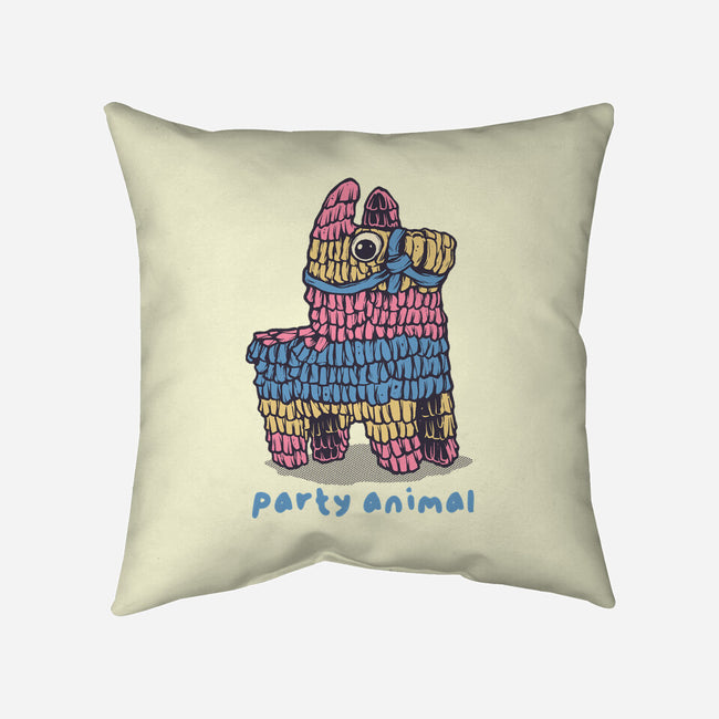 Party Animal-None-Removable Cover w Insert-Throw Pillow-glitchygorilla