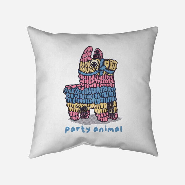 Party Animal-None-Removable Cover w Insert-Throw Pillow-glitchygorilla