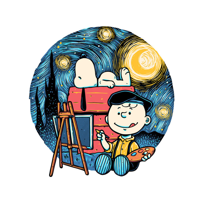 Painting The Night-Mens-Basic-Tee-glitchygorilla