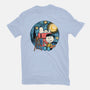 Painting The Night-Womens-Basic-Tee-glitchygorilla