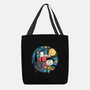Painting The Night-None-Basic Tote-Bag-glitchygorilla