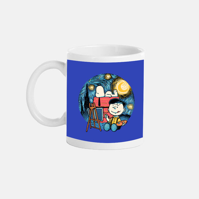 Painting The Night-None-Mug-Drinkware-glitchygorilla