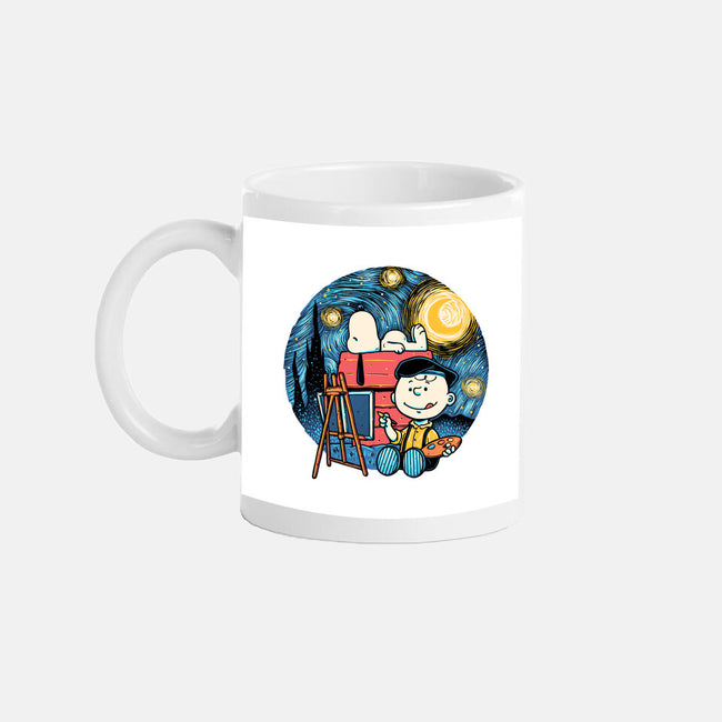 Painting The Night-None-Mug-Drinkware-glitchygorilla