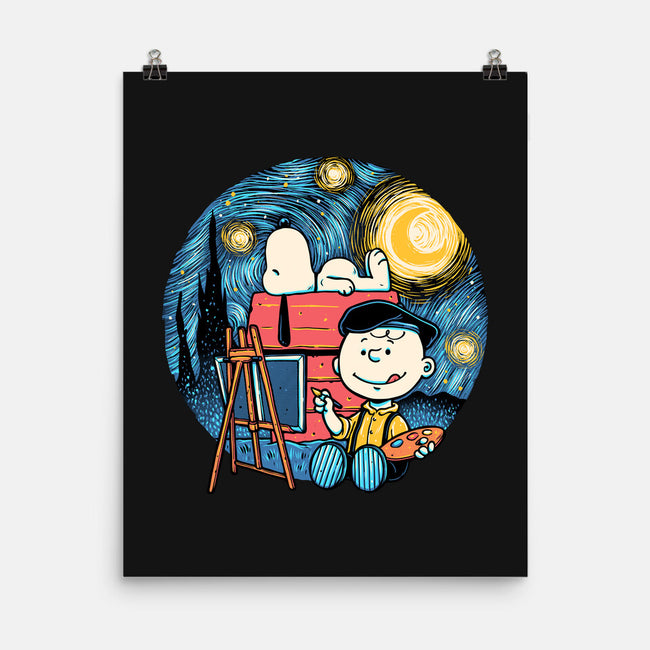 Painting The Night-None-Matte-Poster-glitchygorilla
