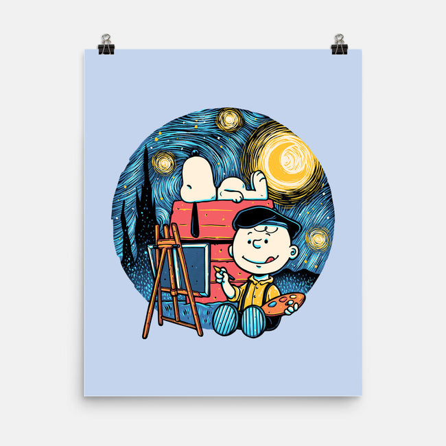 Painting The Night-None-Matte-Poster-glitchygorilla