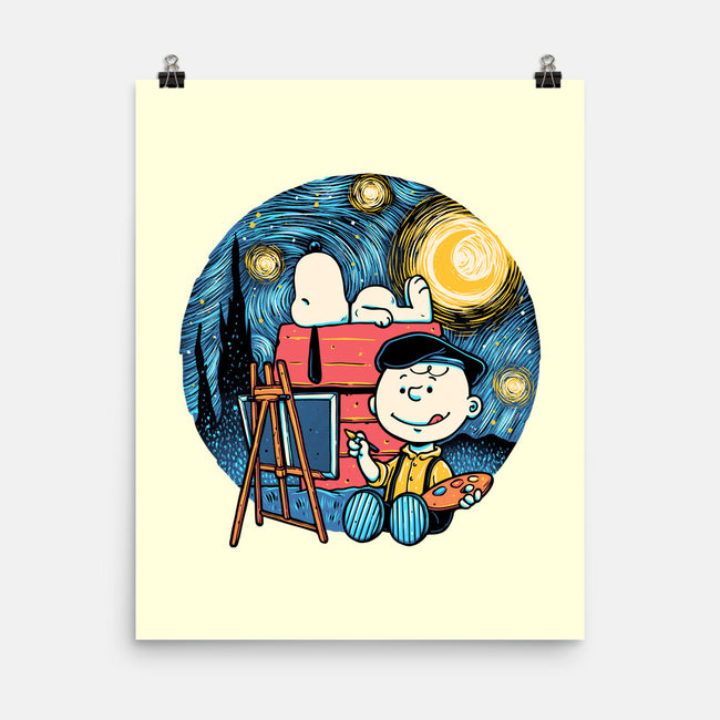 Painting The Night-None-Matte-Poster-glitchygorilla