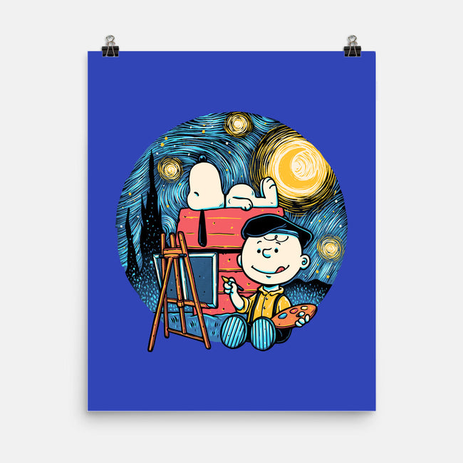 Painting The Night-None-Matte-Poster-glitchygorilla