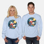 Painting The Night-Unisex-Crew Neck-Sweatshirt-glitchygorilla