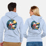Painting The Night-Unisex-Zip-Up-Sweatshirt-glitchygorilla