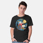 Painting The Night-Mens-Basic-Tee-glitchygorilla