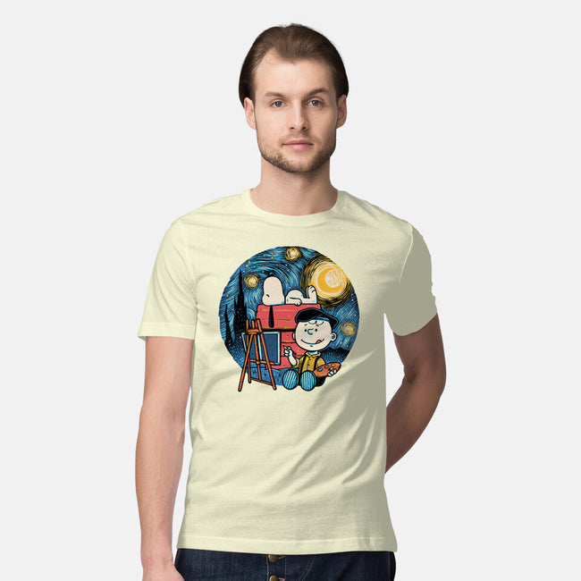 Painting The Night-Mens-Premium-Tee-glitchygorilla
