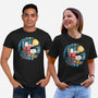 Painting The Night-Unisex-Basic-Tee-glitchygorilla