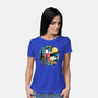 Painting The Night-Womens-Basic-Tee-glitchygorilla